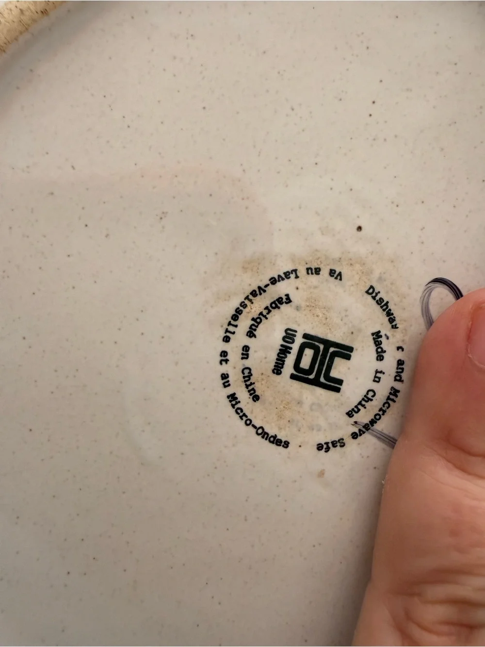 Urban Outfitters favorite boho Plate with Black moon and Gold Stars ceramic